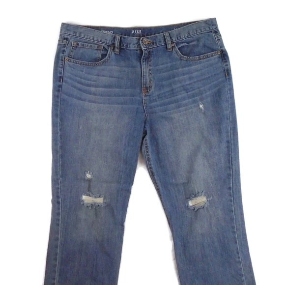 a.n.a Boyfriend Jeans 14 Distressed 26 Inseam - Picture 4 of 5